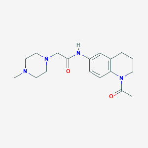 N-(1-acetyl-3,4-dihydro-2H-quinolin-6-yl)-2-(4-methylpiperazin-1-yl)acetamide