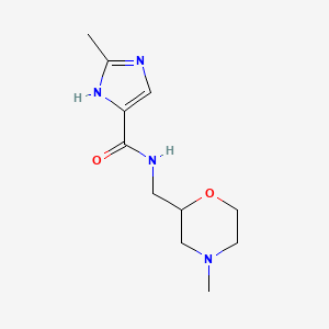 2-methyl-N-[(4-methylmorpholin-2-yl)methyl]-1H-imidazole-5-carboxamide