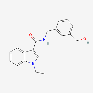 1-ethyl-N-[[3-(hydroxymethyl)phenyl]methyl]indole-3-carboxamide