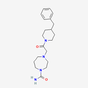 4-[2-(4-Benzylpiperidin-1-yl)-2-oxoethyl]-1,4-diazepane-1-carboxamide