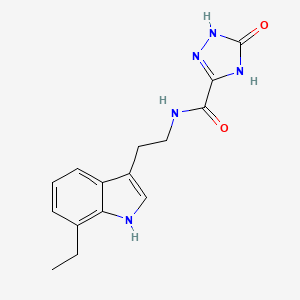 N-[2-(7-ethyl-1H-indol-3-yl)ethyl]-5-oxo-1,4-dihydro-1,2,4-triazole-3-carboxamide