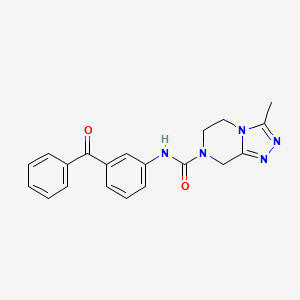 N-(3-benzoylphenyl)-3-methyl-6,8-dihydro-5H-[1,2,4]triazolo[4,3-a]pyrazine-7-carboxamide