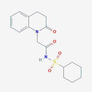 N-cyclohexylsulfonyl-2-(2-oxo-3,4-dihydroquinolin-1-yl)acetamide