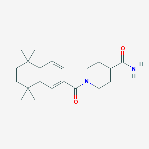 1-(5,5,8,8-Tetramethyl-6,7-dihydronaphthalene-2-carbonyl)piperidine-4-carboxamide