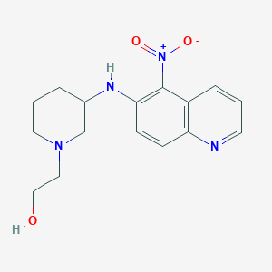 2-[3-[(5-Nitroquinolin-6-yl)amino]piperidin-1-yl]ethanol