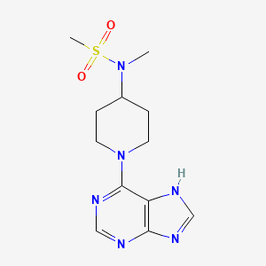 N-methyl-N-[1-(7H-purin-6-yl)piperidin-4-yl]methanesulfonamide