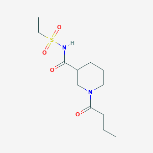 1-butanoyl-N-ethylsulfonylpiperidine-3-carboxamide