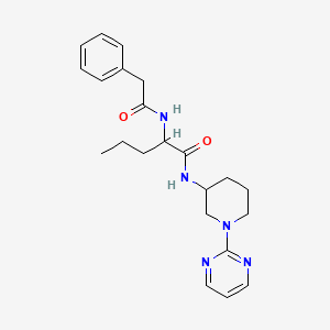 2-[(2-phenylacetyl)amino]-N-(1-pyrimidin-2-ylpiperidin-3-yl)pentanamide