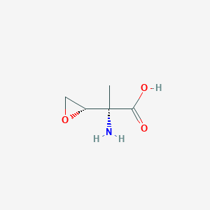 molecular formula C5H9NO3 B071764 (S)-2-Amino-2-[(S)-oxiranyl]propanoic acid CAS No. 166318-69-0