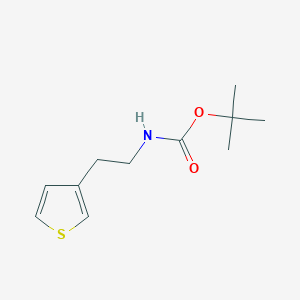 molecular formula C11H17NO2S B071768 (2-Thiophen-3-YL-ethyl)-carbamic acid tert-butyl ester CAS No. 179061-06-4