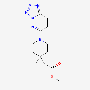 molecular formula C13H16N6O2 B7176954 Methyl 6-(tetrazolo[1,5-b]pyridazin-6-yl)-6-azaspiro[2.5]octane-2-carboxylate 