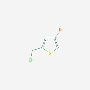 molecular formula C5H4BrClS B071770 4-Bromo-2-(chloromethyl)thiophene CAS No. 170859-70-8