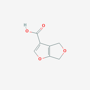 molecular formula C7H6O4 B071771 4,6-Dihydrofuro[3,4-b]furan-3-carboxylic acid CAS No. 164797-59-5