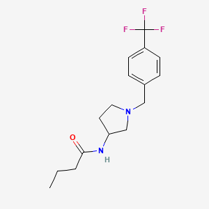 N-[1-[[4-(trifluoromethyl)phenyl]methyl]pyrrolidin-3-yl]butanamide