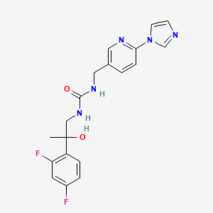 1-[2-(2,4-Difluorophenyl)-2-hydroxypropyl]-3-[(6-imidazol-1-ylpyridin-3-yl)methyl]urea