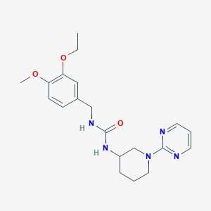 1-[(3-Ethoxy-4-methoxyphenyl)methyl]-3-(1-pyrimidin-2-ylpiperidin-3-yl)urea