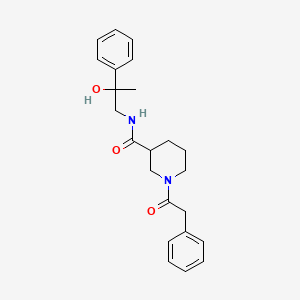 N-(2-hydroxy-2-phenylpropyl)-1-(2-phenylacetyl)piperidine-3-carboxamide