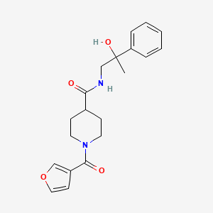 1-(furan-3-carbonyl)-N-(2-hydroxy-2-phenylpropyl)piperidine-4-carboxamide