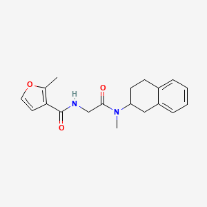 2-methyl-N-[2-[methyl(1,2,3,4-tetrahydronaphthalen-2-yl)amino]-2-oxoethyl]furan-3-carboxamide