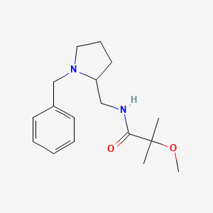 N-[(1-benzylpyrrolidin-2-yl)methyl]-2-methoxy-2-methylpropanamide