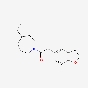 2-(2,3-Dihydro-1-benzofuran-5-yl)-1-(4-propan-2-ylazepan-1-yl)ethanone