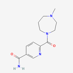 6-(4-Methyl-1,4-diazepane-1-carbonyl)pyridine-3-carboxamide