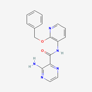 3-amino-N-(2-phenylmethoxypyridin-3-yl)pyrazine-2-carboxamide