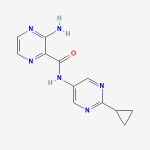 3-amino-N-(2-cyclopropylpyrimidin-5-yl)pyrazine-2-carboxamide