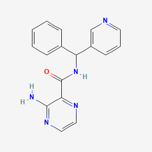 3-amino-N-[phenyl(pyridin-3-yl)methyl]pyrazine-2-carboxamide