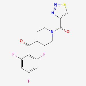 [1-(Thiadiazole-4-carbonyl)piperidin-4-yl]-(2,4,6-trifluorophenyl)methanone