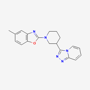 5-Methyl-2-[3-([1,2,4]triazolo[4,3-a]pyridin-3-yl)piperidin-1-yl]-1,3-benzoxazole