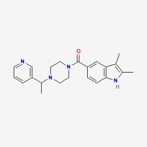 (2,3-dimethyl-1H-indol-5-yl)-[4-(1-pyridin-3-ylethyl)piperazin-1-yl]methanone