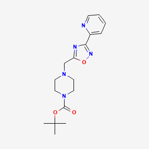 Tert-butyl 4-[(3-pyridin-2-yl-1,2,4-oxadiazol-5-yl)methyl]piperazine-1-carboxylate