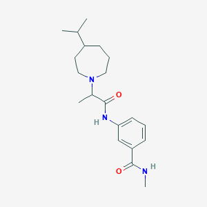 N-methyl-3-[2-(4-propan-2-ylazepan-1-yl)propanoylamino]benzamide