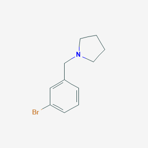 molecular formula C11H14BrN B071781 1-(3-溴苄基)吡咯烷 CAS No. 168820-15-3