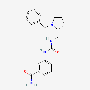 3-[(1-Benzylpyrrolidin-2-yl)methylcarbamoylamino]benzamide