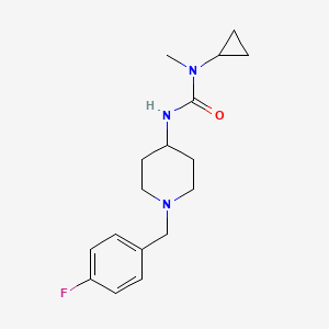 1-Cyclopropyl-3-[1-[(4-fluorophenyl)methyl]piperidin-4-yl]-1-methylurea