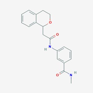 3-[[2-(3,4-dihydro-1H-isochromen-1-yl)acetyl]amino]-N-methylbenzamide