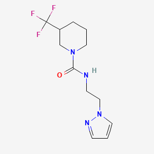 N-(2-pyrazol-1-ylethyl)-3-(trifluoromethyl)piperidine-1-carboxamide