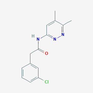 2-(3-chlorophenyl)-N-(5,6-dimethylpyridazin-3-yl)acetamide