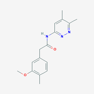 N-(5,6-dimethylpyridazin-3-yl)-2-(3-methoxy-4-methylphenyl)acetamide