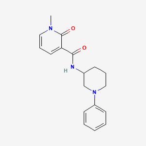 1-methyl-2-oxo-N-(1-phenylpiperidin-3-yl)pyridine-3-carboxamide