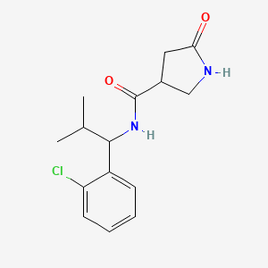 N-[1-(2-chlorophenyl)-2-methylpropyl]-5-oxopyrrolidine-3-carboxamide