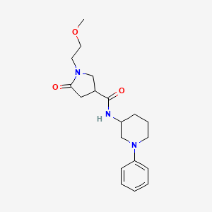 1-(2-methoxyethyl)-5-oxo-N-(1-phenylpiperidin-3-yl)pyrrolidine-3-carboxamide