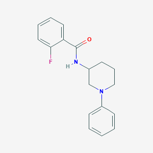 2-fluoro-N-(1-phenylpiperidin-3-yl)benzamide