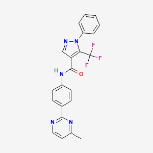 N-[4-(4-methylpyrimidin-2-yl)phenyl]-1-phenyl-5-(trifluoromethyl)pyrazole-4-carboxamide