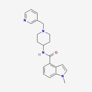 1-methyl-N-[1-(pyridin-3-ylmethyl)piperidin-4-yl]indole-4-carboxamide