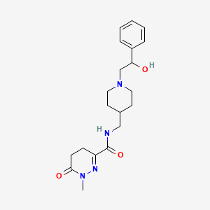 N-[[1-(2-hydroxy-2-phenylethyl)piperidin-4-yl]methyl]-1-methyl-6-oxo-4,5-dihydropyridazine-3-carboxamide