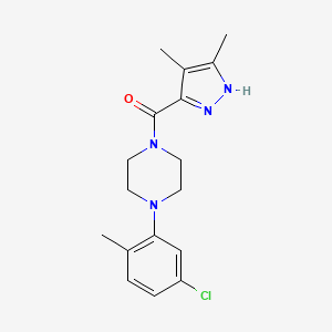 [4-(5-chloro-2-methylphenyl)piperazin-1-yl]-(4,5-dimethyl-1H-pyrazol-3-yl)methanone