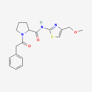 N-[4-(methoxymethyl)-1,3-thiazol-2-yl]-1-(2-phenylacetyl)pyrrolidine-2-carboxamide